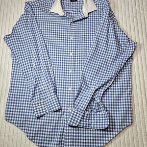 Lauren Ralph Lauren Blue Checkered Dress Shirt